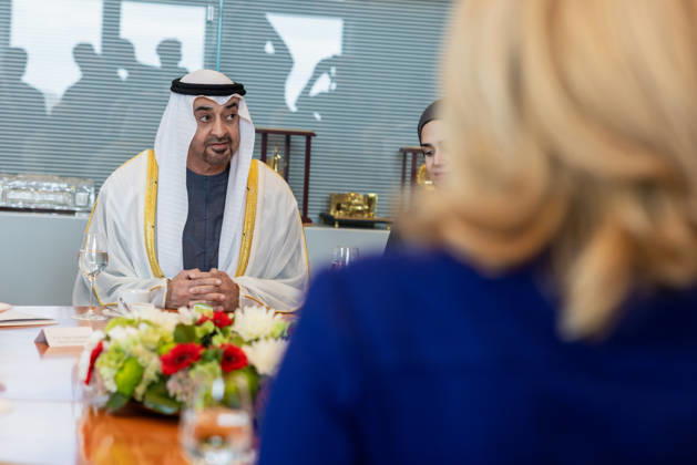 Staatsbesuch S.H. des Präsidenten der Vereinigten Arabischen Emirate, Scheich Mohammed bin Zayed Al Nahyan, in der Bundesrepublik Deutschland. Deutschland, Berlin am 10. September 2026: Die Präsidentin des Deutschen Bundestages, Julia Klöckner, empfängt den Präsidenten der Vereinigten Arabischen Emirate, Scheich Mohammed bin Zayed Al Nahyan, im Deutschen Bundestag in Berlin.