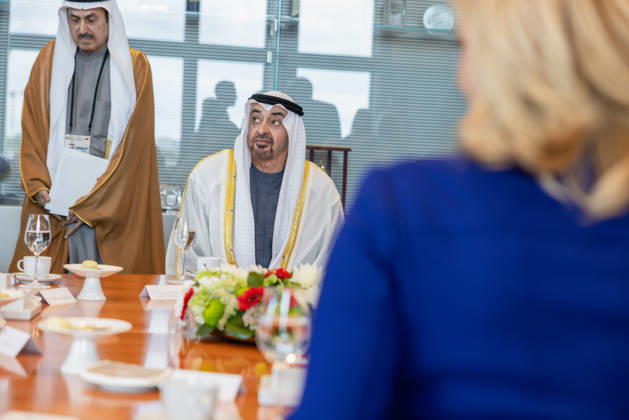Staatsbesuch S.H. des Präsidenten der Vereinigten Arabischen Emirate, Scheich Mohammed bin Zayed Al Nahyan, in der Bundesrepublik Deutschland. Deutschland, Berlin am 10. September 2026: Die Präsidentin des Deutschen Bundestages, Julia Klöckner, empfängt den Präsidenten der Vereinigten Arabischen Emirate, Scheich Mohammed bin Zayed Al Nahyan, im Deutschen Bundestag in Berlin.