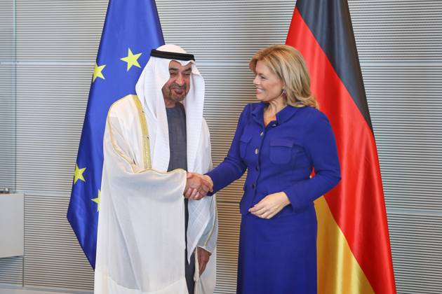 Berlin, Deutschland, 10.09.2026: Deutscher Bundestag: Staatsbesuch S.H. des Präsidenten der Vereinigten Arabischen Emirate: Muhammad bin Zayid Al Nahyan und Bundestagspräsidentin Julia Klöckner (CDU) Copyright: xdtsxNachrichtenagenturx dts_133989