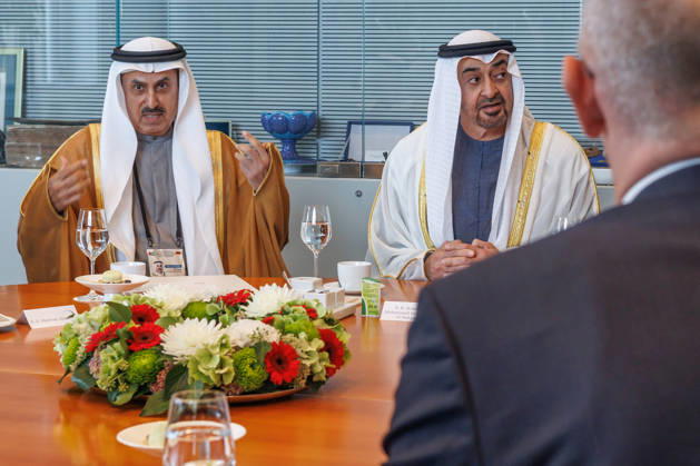 Bundestagspraesidentin Julia Kloeckner empfaengt den Staatspraesidenten der Vereinigten Arabischen Emirate Bundestagspraesidentin Julia Kloeckner empfaengt den Staatspraesidenten der Vereinigten Arabischen Emirate, Scheich Mohammed bin Zayed Al Nahyan im Deutschen Bundestag am 10.09.26 in Berlin. Berlin Berlin Deutschland Bundestag