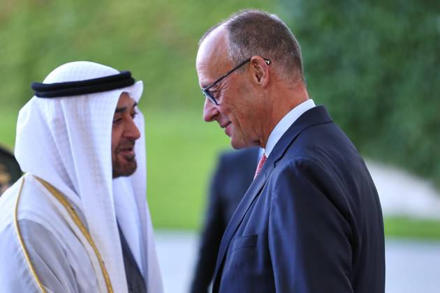 Berlin, Deutschland, 10.09.2026: Deutscher Bundestag: Staatsbesuch S.H. des Präsidenten der Vereinigten Arabischen Emirate: Muhammad bin Zayid Al Nahyan und Friedrich Merz Copyright: xdtsxNachrichtenagenturx dts_133997