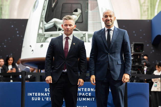 Arrivals at the International Space Summit - Paris arrives at the International Space Summit at the Grand Palais in Paris, France on September 10, 2026. Photo by Jeanne Accorsini Pool ABACAPRESS.COM Paris France  Copyright: xAccorsinixJeanne Pool ABACAx