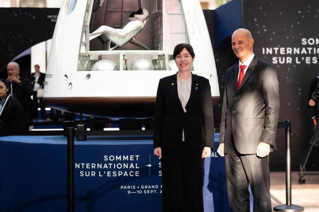 Kimi Onoda, Japanese Minister of State for Space Policy, Space Summit at the Grand Palais in Paris, September 10, 2026 Nearly 1,100 companies from the space sector will also be present at the Grand Palais, demonstrating the exceptional mobilization of the global space ecosystem around this event, organized by France and Germany. The Summit will address all issues related to the development and innovation of the space sector through three key themes: 1) tackling the challenges of the global space economy through international cooperation; 2) advancing science, technology, and space exploration from an international perspective; and 3) ensuring space security through dialogue, defense, and partnerships. Jeanne Accorsini Pool Bestimage Japan’ Copyright: xJeannexAccorsini Pool BestimagexJeannexAccorsini Pool Bestimagex