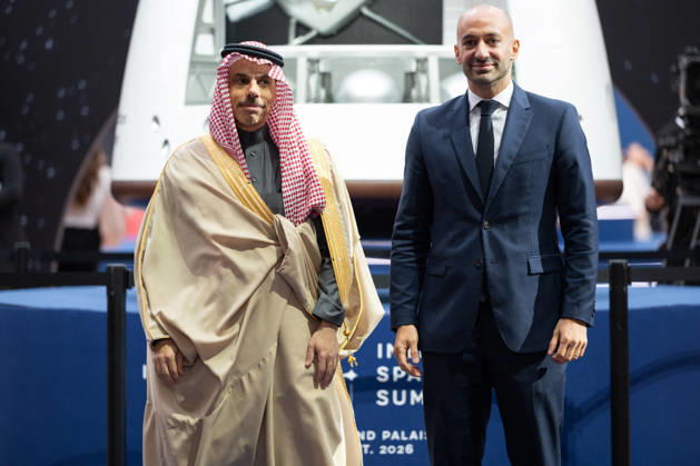 Saudi Foreign Minister Prince Faisal bin Farhan Al Saud and Benjamin Haddad, Minister Delegate to the Minister of Europe and Foreign Affairs, in charge of Europe, attended the Space Summit at the Grand Palais in Paris, on September 10, 2026. Nearly 1,100 companies from the space sector will also be present at the Grand Palais, demonstrating the exceptional mobilization of the global space ecosystem around this event, organized by France and Germany. The Summit will address all issues related to the development and innovation of the space sector through three key themes: 1) addressing the challenges of the global space economy through international cooperation; 2) advancing science, technology, and space exploration from an international pe Copyright: xJeannexAccorsini Pool BestimagexJeannexAccorsini Pool Bestimagex