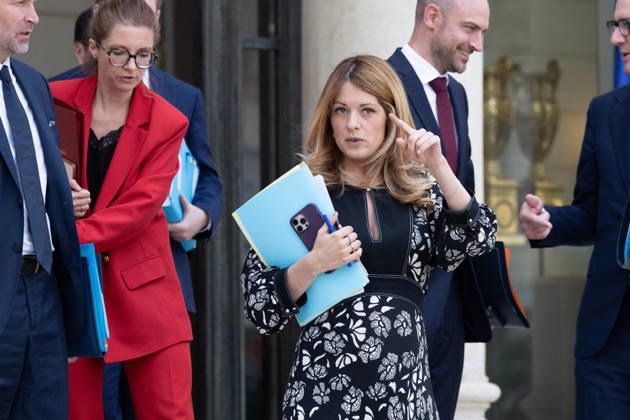 Weekly Cabinet Meeting - Paris French Government Spokesperson and junior Minister for Energy and Digital economy Maud Bregeon leaving after the weekly cabinet meeting at the Elysee Palace in Paris, France on September 10, 2026. Photo by Rafael Lafargue ABACAPRESS.COM Paris France  Copyright: xLafarguexRaphael ABACAx