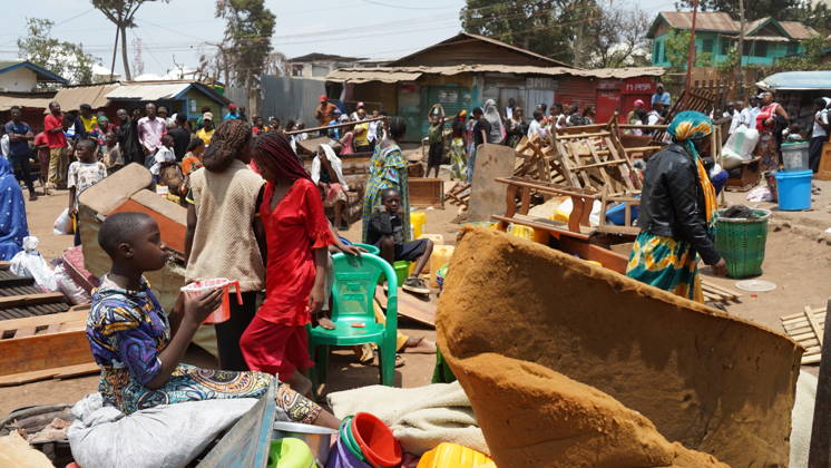 (260910) -- BUKAVU, Sept. 10, 2026 -- People gather at a fire site in Bukavu, Democratic Republic of the Congo, Sept. 10, 2026. At least 21 students were killed and several others seriously injured in a fire that broke out Thursday in Bukavu, capital of the eastern Democratic Republic of the Congo (DRC) s South Kivu Province, local media reported. (SpotNews) DR CONGO-BUKAVU-FIRE-AFTERMATH XinxHuashe 