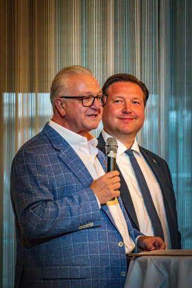 Berlin Reinickendorf OT Tegel: Tegeler Gespräch, politische Veranstaltungsreihe. Frank Henkel, ehemaliger CDU Politiker, Sebastian Pieper, CDU - 10.09.2026 Tegel