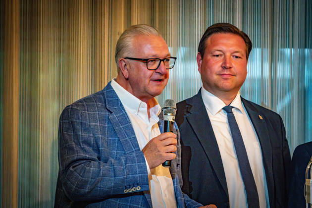 Berlin Reinickendorf OT Tegel: Tegeler Gespräch, politische Veranstaltungsreihe. Frank Henkel, ehemaliger CDU Politiker, Sebastian Pieper, CDU - 10.09.2026 Tegel