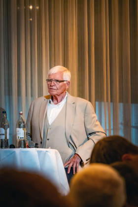 Berlin Reinickendorf OT Tegel: Tegeler Gespräch, politische Veranstaltungsreihe. Detlef Dzembritzki, ememaliger SPD Politiker und Bezirksbürgermeister von Reinickendorf - 10.09.2026 Tegel