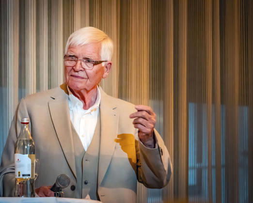 Berlin Reinickendorf OT Tegel: Tegeler Gespräch, politische Veranstaltungsreihe. Detlef Dzembritzki, ememaliger SPD Politiker und Bezirksbürgermeister von Reinickendorf - 10.09.2026 Tegel