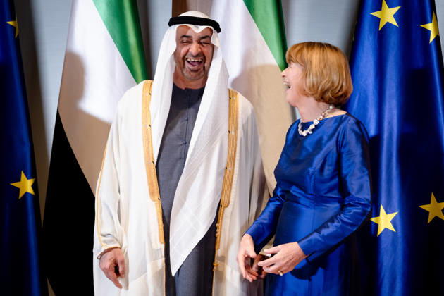 Bundespräsident, Scheich Mohammed Bin Zayed Al Nahyanin Berlin, Defilee, Spreebogen, Präsident, Vereinigte Arabische Emirate, Scheich Mohammed Bin Zayed Al Nahyanin, Elke Büdenbender Berlin Berlin GER