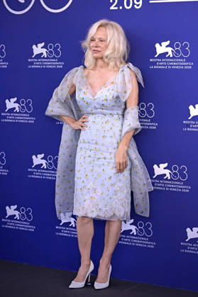 Pamela Anderson attends the Place To Be photocall during the 83rd Venice International Film Festival on September 9, 2026 in Venice, Italy.  VEN20260910922 RoccoxSpaziani