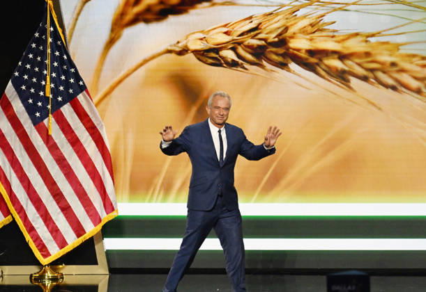 Secretary of Health and Human Services Robert Kennedy Jr., arrives to speak during the second day of the Republican midterm convention at American Airlines Center in Dallas, Texas, on Thursday, September 10, 2026.  DAL20260910892 IANxHALPERIN