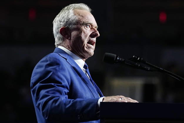 Secretary of Health and Human Services Robert Kennedy Jr., speaks during the second day of the Republican midterm convention at American Airlines Center in Dallas, Texas, on Thursday, September 10, 2026.  DAL20260910894 BONNIExCASH