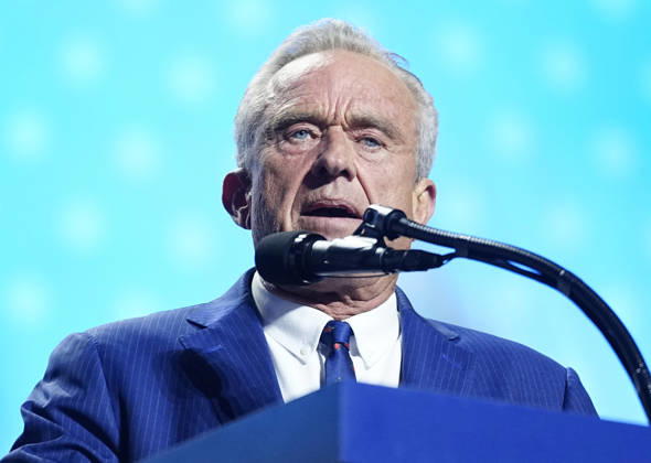 Secretary of Health and Human Services Robert Kennedy Jr., speaks during the second day of the Republican midterm convention at American Airlines Center in Dallas, Texas, on Thursday, September 10, 2026.  DAL20260910895 BONNIExCASH