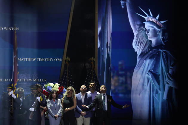 Photograph that shows the commemoration of the 25th anniversary of the September 11, 2001 attacks. during the second day of the Republican Party convention in Dallas, United States, 10 September 2026. Second day of the Republican National Convention in Dallas !ACHTUNG: NUR REDAKTIONELLE NUTZUNG!  Copyright: xCarlosxRamírezx AME6387 20260911-55021365459_1
