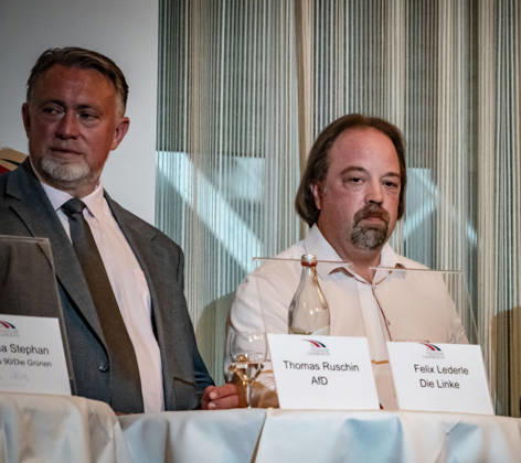 Berlin Reinickendorf OT Tegel: Tegeler Gespräch, politische Veranstaltungsreihe. Felix Lederle, Die Linke - 10.09.2026 Tegel