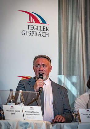 Berlin Reinickendorf OT Tegel: Tegeler Gespräch, politische Veranstaltungsreihe., Thomas Ruschin, AFD - 10.09.2026 Tegel