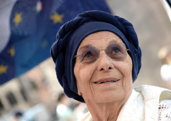 Foto IPP Fabio Cimaglia Roma 10 09 2021 campagna elettorale per le elezioni amministrative - Più Europa presenta i suoi candidati a sostegno della lista calenda Nella foto: Emma Bonino Roma 10 09 2021 Più Europa prese