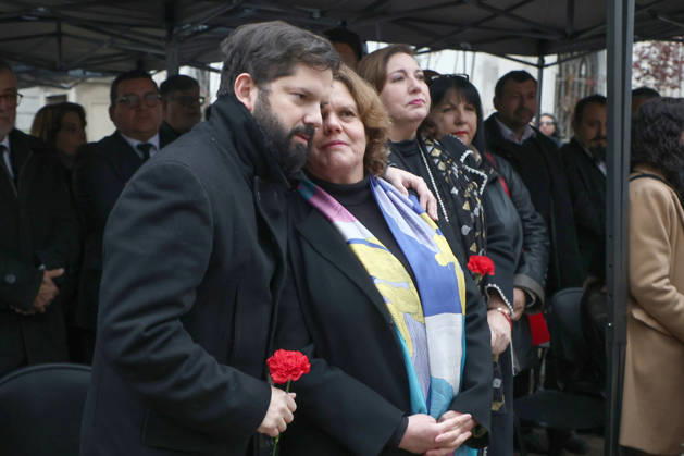 Santiago, September 11, 2026: Former President of the Republic Gabriel Boric participates in the commemoration of the 1973 civil-military coup at the mausoleum of former Head of State Salvador Allende Dragomir Yankovic Aton, Chile, Santiago, Chile Aton 1189441  Copyright: DRAGOMIRxYANKOVIC ATONxCHILE