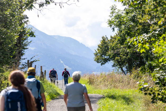 Freundliches Septemberwetter Die Sonne scheint auf die Landschaft im Allgäu., Oberstdorf Bayern Deutschland