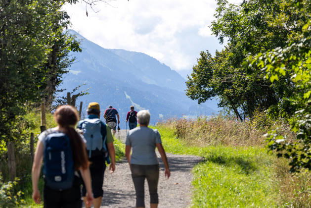 Freundliches Septemberwetter Die Sonne scheint auf die Landschaft im Allgäu., Oberstdorf Bayern Deutschland
