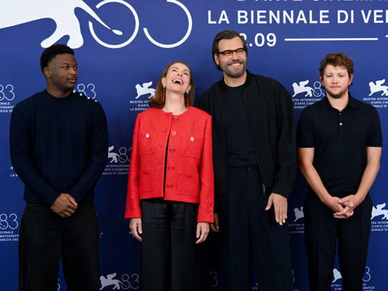 IPA88397986 - Venice, 83rd Venice International Film Festival 2026 - Day 10. Photocall for the film Un Bon Avocat (Good Lawyer). Pictured: Gédéon Ekay, Carole Bouquet, Laurent Lafitte, and Anthony Bajon  Copyright: xAlbertoxTerenghix xPoolxPhotoxEventsx08x IPA88397986
