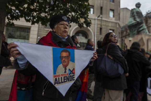 People commemorate the 53rd anniversary of the coup against President Salvador Allende in Santiago de Chile, On September 11, 2026. In honor and memory of the victims of Augusto Pinochet s civic-military dictatorship. Santiago Chile Copyright: xClaudioxAbarcaxSandovalx