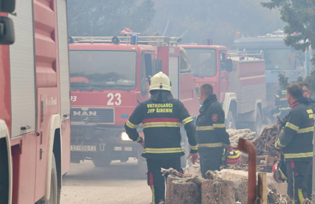 Croatia Island Wildfire Members of Croatian fire are working to extinguish a wildfire near city Milna at Island Brac, Croatia on September 12, 2026.  IvoxCagalj PIXSELL