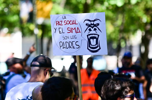 September 12, 2026, Madrid, Madrid, SPAIN: Workers from Airbus take part in a march for dignity at work in Madrid, organized by CGT Metal Madrid. The demonstration starts at Plaza de ColoÂ³n and proceeds along Paseo de la Castellana towards the Ministry of Industry. Workers demand dignity at work and defend their labor rights and working conditions. Madrid SPAIN  - ZUMAz108 20260912_znp_z108_064 Copyright: xRichardxZubelzux