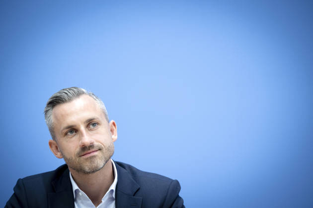 Ulrich Siegmund, Bundespressekonferenz DEU, Deutschland, Germany, Berlin, 07.09.2026 Ulrich Siegmund , AfD-Spitzenkandidat AfD Alternative für Deutschland in Sachsen-Anhalt waehrend der Bundespressekonferenz zum Thema Landtagswahl in Sachsen-Anhalt in Berlin Deutschland en: Ulrich Siegmund , lead candidate for the AfD Alternative for Germany in Saxony-Anhalt during the federal press conference regarding the state election in Saxony-Anhalt held in Berlin Germany .