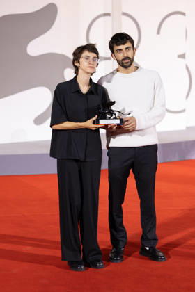 Winners Photocall during the 83rd Venice International Film Festival VENICE, ITALY - SEPTEMBER 12: Yuval Abraham and Rachel Szor pose with the Special Jury Prize Award for Naza at the Winners Photocall during the 83rd Venice International Film Festival at Sala Grande on September 12, 2026 in Venice, Italy. CAP KA Kristina Afanasyeva Venice ITALY Copyright: xKristinaxAfanasyeva CapitalxPicturesx