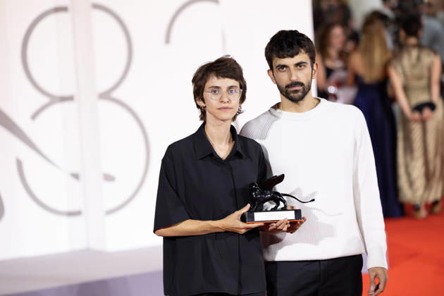 Winners Photocall during the 83rd Venice International Film Festival VENICE, ITALY - SEPTEMBER 12: Yuval Abraham and Rachel Szor pose with the Special Jury Prize Award for Naza at the Winners Photocall during the 83rd Venice International Film Festival at Sala Grande on September 12, 2026 in Venice, Italy. CAP KA Kristina Afanasyeva Venice ITALY Copyright: xKristinaxAfanasyeva CapitalxPicturesx