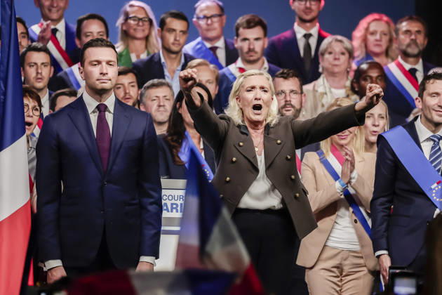 Henin Beaumont, France September 13, 2026 - Discours de rentrÃ e de Marine Le Pen candidate du Rassemblement National RN a la prochaine election presidentielle - Marine Le Pen, Jordan Bardella  Copyright: xVincentxIsore IP3x