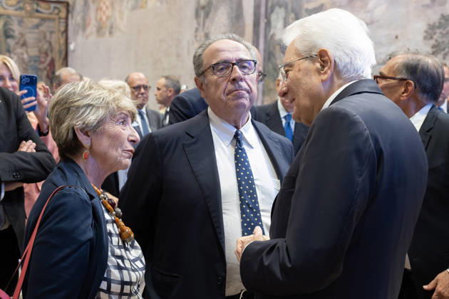 September 16, 2026, Rome, Rome, Italy: President of the Republic Sergio Mattarella with Gabriella Ciampi and Claudio Ciampi, children of President Emeritus Carlo Azeglio Ciampi, at the commemoration ceremony, Rome, 16 09 2026 Rome Italy  - ZUMAa289 20260916_zia_a289_019 Copyright: xFrancescoxAmmendolax xAgfx