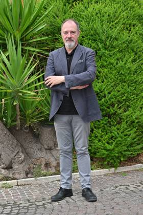 IPA88634668 - Rome: Rai Studios on Via Teulada. Photocall for the show *Misteri dimenticati*—*Blu notte* with Carlo Lucarelli. Pictured: Carlo Lucarelli Copyright: xMaurizioxD Avanzox xMaurizioxDxAvanzox IPA88634668