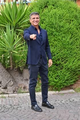 IPA88635625 - Rome: Rai Studios on Via Teulada. Photocall for the show *Il cacciatore di sogni*. Pictured: Stefano Buttafuoco Copyright: xMaurizioxD Avanzox xMaurizioxDxAvanzox IPA88635625