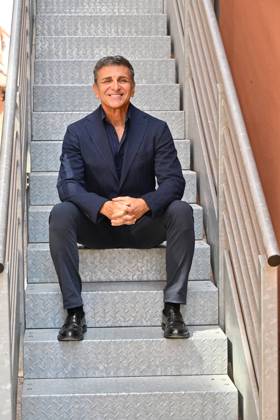 IPA88635722 - Rome: Rai Studios on Via Teulada. Photocall for the show *Il cacciatore di sogni*. Pictured: Stefano Buttafuoco Copyright: xMaurizioxD Avanzox xMaurizioxDxAvanzox IPA88635722