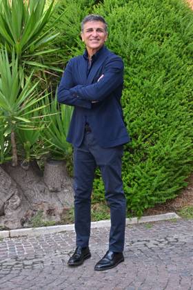 IPA88635592 - Rome: Rai Studios on Via Teulada. Photocall for the show *Il cacciatore di sogni*. Pictured: Stefano Buttafuoco Copyright: xMaurizioxD Avanzox xMaurizioxDxAvanzox IPA88635592