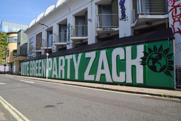 September 18, 2026, London, England, United Kingdom: A Vote Green Party Zack mural has appeared in a street in Camden. Green Party leader Zack Polanski is the party s candidate for the Holborn and St Pancras by-election taking place in October. London United Kingdom - ZUMAv130 20260918_zip_v130_020 Copyright: xVukxValcicx