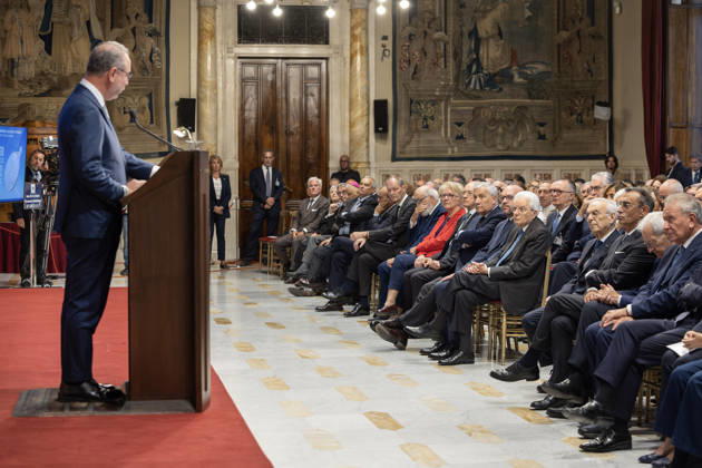 September 18, 2026, Rome, Rome, Italy: President of the Republic Sergio Mattarella at the 2nd Day of Italian Internees in German Concentration Camps during the Second World War, Rome, 18 09 2026 Rome Italy  - ZUMAa289 20260918_zia_a289_057 Copyright: xAmmendolaxUffxStampax xAgfx