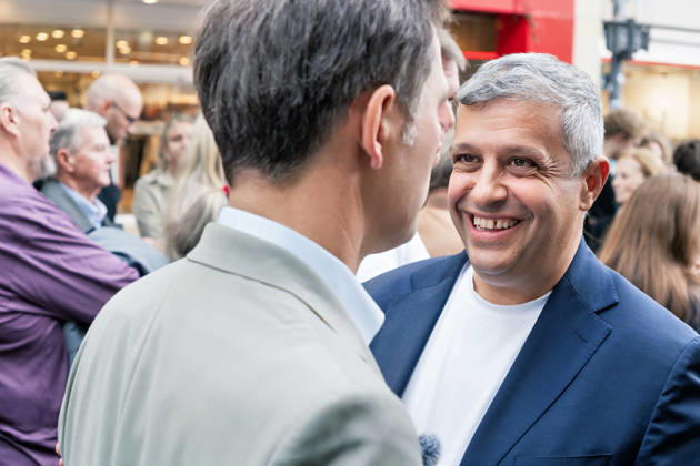 Berlin,18.09.2026, Wahlkampfabschluss der Berliner SPD mit Steffen Krach zur bevorstehenden Wahl zum Abgeordnetenhaus am 20.09.2026 am Stuttgarter Platz Wilmersdorfer Straße,Raed Saleh