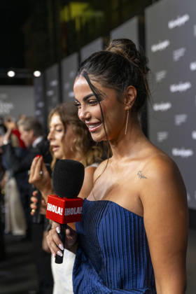 September 18, 2026, Madrid, Madrid, Spain: CLAUDIA RODRIGUEZ speaks to the press during the closing party for MBFW Madrid at the Reina SofoÂa Museum on September 18, 2026, in Madrid, Spain. Madrid Spain - ZUMAc312 20260918_zsp_c312_159 Copyright: xOscarxManuelxSanchezx