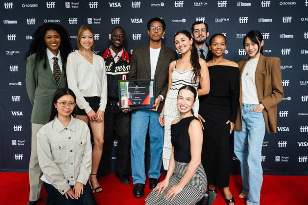 September 20, 2026, Toronto, On, Canada: The cast and crew of Sunburn pose with their Best Canadian Feature Film Award after the TIFF Awards at the Toronto International Film Festival in Toronto, on Sunday, Sept. 20, 2026. Toronto Canada - ZUMAc35_ 20260920_zaf_c35_059 Copyright: xLauraxProctorx