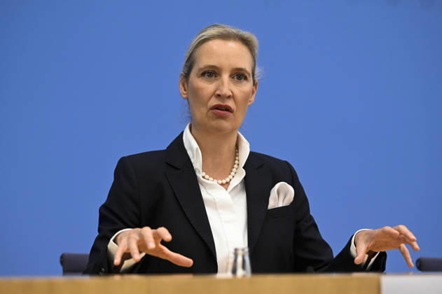 ABB BPK- Alice Weidel, Bundessprecherin der AfD und Co-Vorsitzende der AfD-Fraktion Thema AfD - Auswirkungen der Landtagswahlen in Berlin und Mecklenburg-Vorpommern auf die Bundespolitik Statment auf der BPK Bundespressekonferenz am 21.09.2026 in Berlin Berlin Deutschland