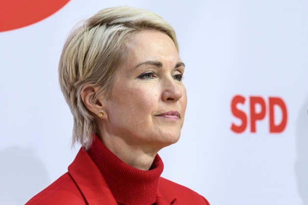 im Bild v.l.: Manuela Schwesig, GER, Berlin, SPD Pressekonferenz nach den Wahlen in Berlin und Mecklenburg Vorpommern - MV, im Atrium, Willy-Brandt-Haus, Wilhelmstraße 141, 10963 Berlin, 21.09.2026, Copyright: HMBxMedia UwexKoch