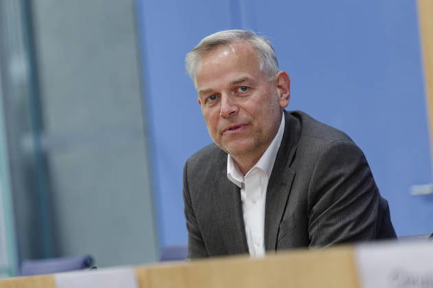 AfD-Wahlnachlese MV und Berlin 2026-09-21 Deutschland, Berlin Bundespressekonferenz: Nachlese der Landtagswahl in Mecklenburg-Vorpommern und der Wahl zum Berliner Abgeordnetenhaus durch die AfD. Im Bild Leif-Erik Holm, AfD-Kandidat für das Amt des Ministerpräsidenten in Mecklenburg-Vorpommern