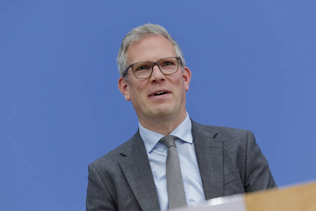 Sebastian Hille 2026-09-21 Deutschland, Berlin Regierungspressekonferenz: Stellvertretender Regierungssprecher Sebastian Hille (CSU).
