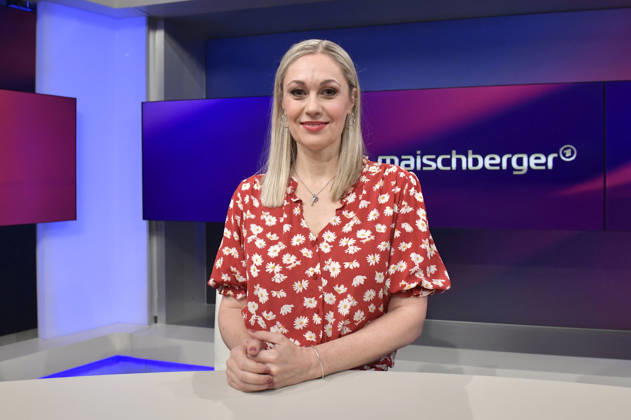 Ruth Moschner in der ARD-Talkshow maischberger im Studio Berlin Adlershof. Berlin, 2.09.2026