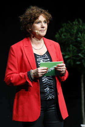 Steffi Neu bei der 10. Verleihung des Comedy-Preises Recklinghäuser Hurz im Ruhrfestspielhaus. Recklinghausen, 21.09.2026